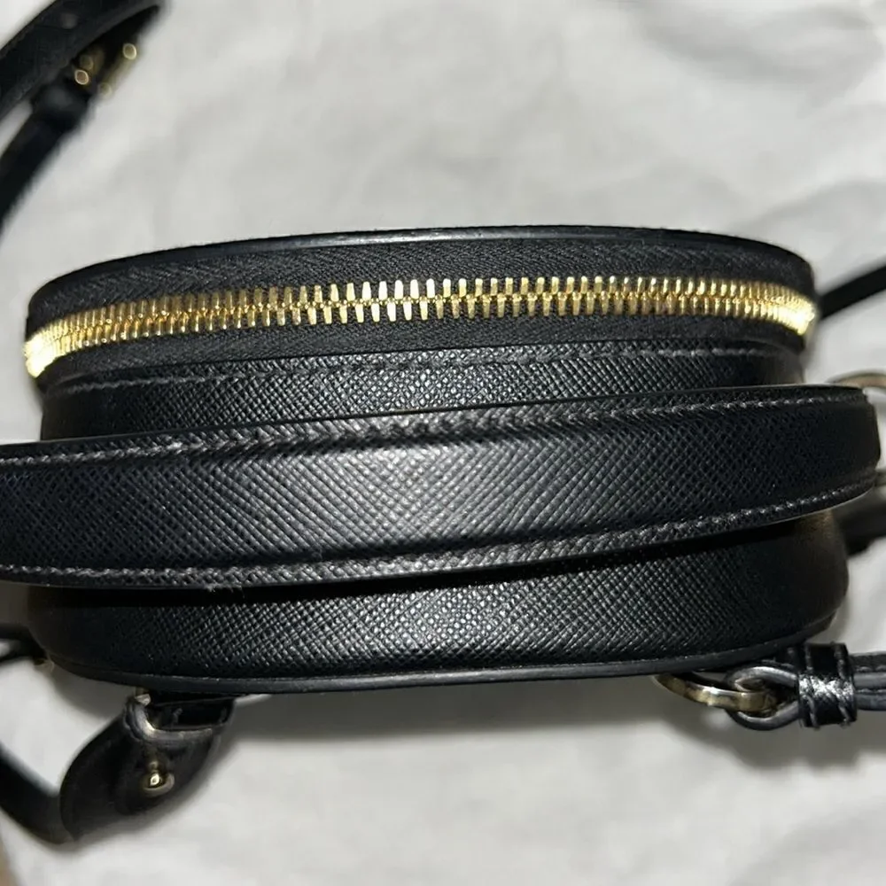 Authentic Prada Black Saffiano Lux Mini Odette Backpack